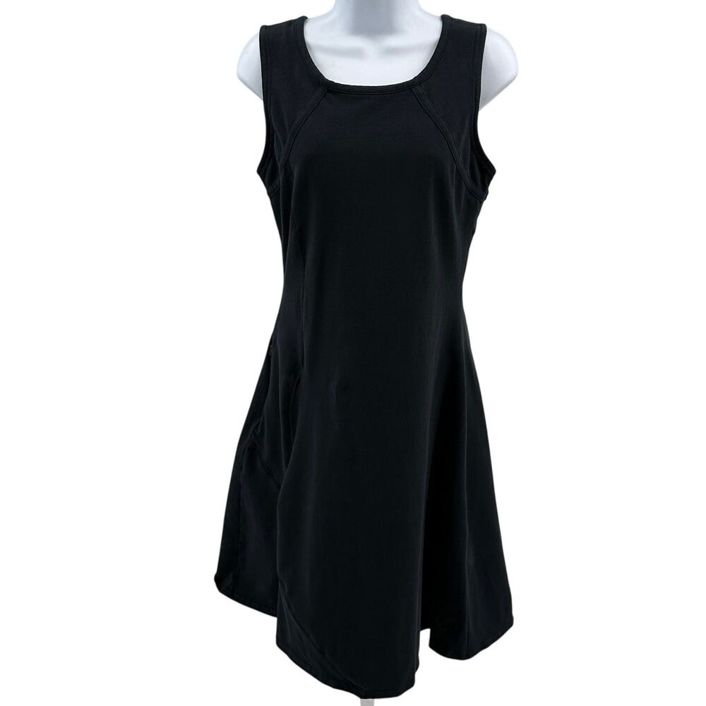 Mountain Hardwear Tank Dress SZ M Black Stretch Round Neck Sleeveless Activewear